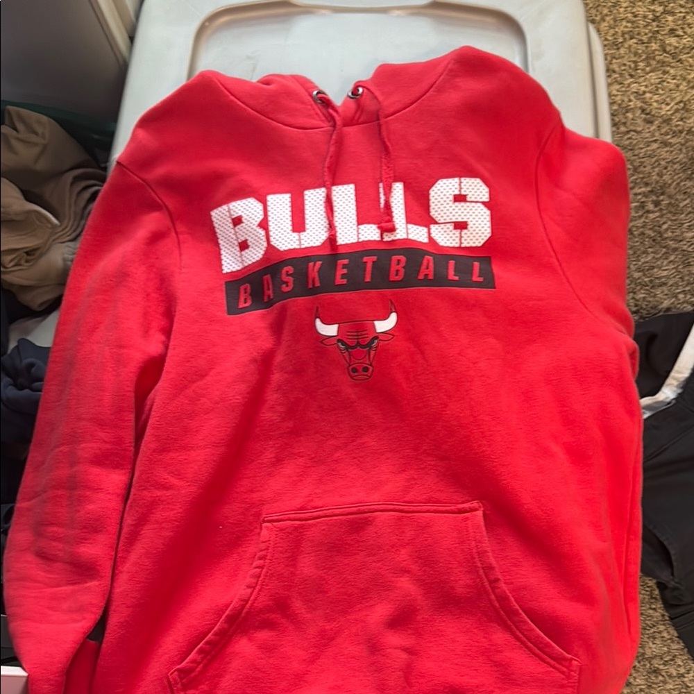 NBA Bulls Red Hoodie
